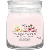 Yankee candle Geurkaars Medium Jar Pink Cherry & Vanilla Signature 368 Gr
