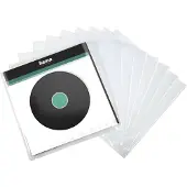 Hama 181430 LP-buitenhoes, transparant, 10 stuks