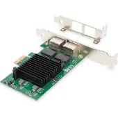 Digitus Netwerkkaart - - DN-10132 - PCI Express - 2 Gigabit-poorten - Geïntegreerde Intel-chipset