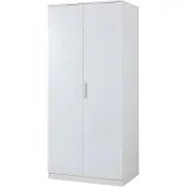 En.casa Kledingkast Eiselfing 176x80x52 cm met 4 vakken wit []