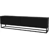 En.casa Tv-meubel Nolven lang frame 180x32x47 cm zwart []