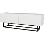 En.casa Tv-meubel Nolven kort frame 125x32x47 cm wit []