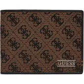 GUESS Portemonnee 'BOSTON' bruin / zwart