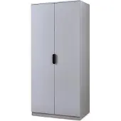 En.casa Kledingkast Eiselfing 176x80x52 cm grijs []