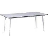 Beliani TOLENTINO - Tuintafel - Wit - HPL/Aluminium