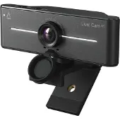 Creative Labs Creatieve webcam met livebeeld, 4K-resolutie, 1,80 meter USB-kabel, zwart