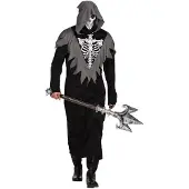 Boland bewaker kostuum - skelet - zwart - voor heren - halloween thema 54/56
