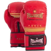 Fullboxing Force Leather Artificial Boxing Gloves Rood 10 oz