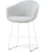 Nolon Nino-Otis barkruk grijs melange - wit onderstel - 65 cm