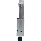 Woelm deurvastzetter 1222.02 Alu.zilverkleur.gelakt.slaghoogte 60mm deurmontage - 1222.02