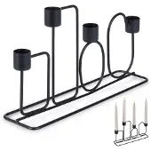 Home Styling Collection Kandelaar Zwart 27 X 7 X 15,7 Cm