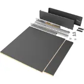 Emuca Kit Chen Or Totex Badkamer Opbergbox Met Planken 93 Mm