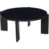 Sweeek - Ronde salontafel in massief hout 80cm - reva