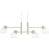 BELID Bird hanglamp 119,3 cm Zand-messing-opaalglas