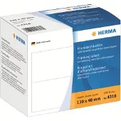 Herma Frankeeretiketten 4318 Klevend Wit 130 x 40 mm 500 Vellen à 2 Etiketten
