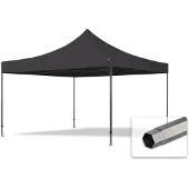 TOOLPORT 4x4 m Easy up partytent, PREMIUM staal 40mm, zwart
