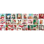 Eurographics Puzzle Adventskalender - Christmas Whiskers Puzzel (24x50 stukjes)