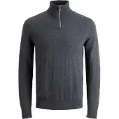Jack & Jones Trui 'JWHEMIL' donkergrijs