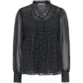 ONLY Blouse 'ONLFEDJA' zwart / wit