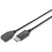 Digitus AK-340200-020-S DisplayPort-kabel DisplayPort Verlengkabel DisplayPort-stekker, DisplayPort-bus 2.00 m Zwart
