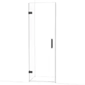 Maxaro Diamond Douchedeur | 70 cm Zwart chroom Helder glas Draaideur