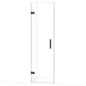 Maxaro Diamond Douchedeur | 60 cm Zwart chroom Helder glas Draaideur