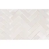 Sartoria Wandtegel visgraat wit Tbrick 16x5cm seashell glans gerectificeerd