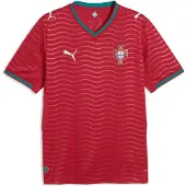 Puma Tricot 'Portugal 2026' smaragd / vuurrood / lichtrood / wit