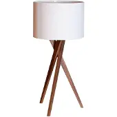 By Rydens Vega tafellamp 55 cm Walnoot-wit
