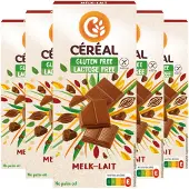 CEREAL 5x Melkchocolade Tablet Glutenvrij en Lactosevrij 100 gr