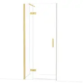 Maxaro Diamond Douchedeur | 90 cm Goud Helder glas Draaideur