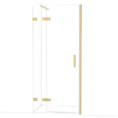 Maxaro Diamond Douchedeur | 90 cm Goud Helder glas Draaideur