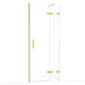 Maxaro Diamond Douchedeur | 80 cm Goud Helder glas Draaideur