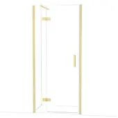Maxaro Diamond Douchedeur | 90 cm Lichtgoud Helder glas Draaideur