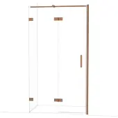 Maxaro Diamond Douchedeur | 110 cm Koper Helder glas Draaideur