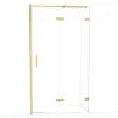 Maxaro Diamond Douchedeur | 110 cm Goud Helder glas Draaideur