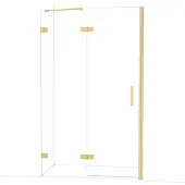 Maxaro Diamond Douchedeur | 120 cm Goud Helder glas Draaideur