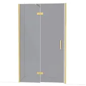 Maxaro Diamond Douchedeur | 120 cm Goud Rookglas Draaideur