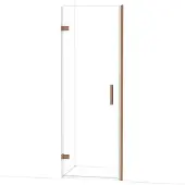 Maxaro Diamond Douchedeur | 70 cm Koper Helder glas Draaideur