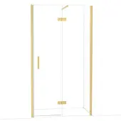 Maxaro Diamond Douchedeur | 110 cm Goud Helder glas Draaideur
