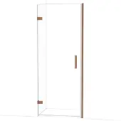 Maxaro Diamond Douchedeur | 80 cm Koper Helder glas Draaideur