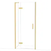 Maxaro Diamond Douchedeur | 90 cm Goud Helder glas Draaideur