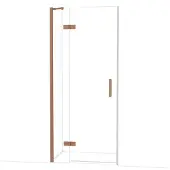 Maxaro Diamond Douchedeur | 90 cm Koper Helder glas Draaideur