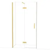 Maxaro Diamond Douchedeur | 110 cm Goud Helder glas Draaideur
