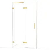 Maxaro Diamond Douchedeur | 110 cm Goud Helder glas Draaideur