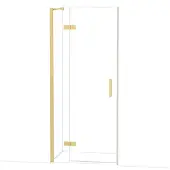 Maxaro Diamond Douchedeur | 90 cm Goud Helder glas Draaideur