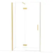 Maxaro Diamond Douchedeur | 120 cm Goud Helder glas Draaideur