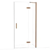 Maxaro Diamond Douchedeur | 100 cm Koper Helder glas Draaideur