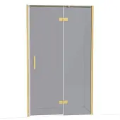 Maxaro Diamond Douchedeur | 120 cm Goud Rookglas Draaideur