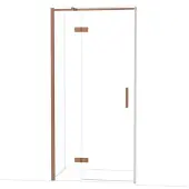Maxaro Diamond Douchedeur | 100 cm Koper Helder glas Draaideur